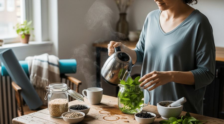 női termékenység támogatás: citromfű tea és gyógynövény rituálé